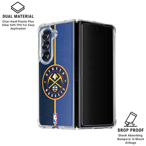 NBA Denver Nuggets Canvas Galaxy Z Fold6 Clear Case