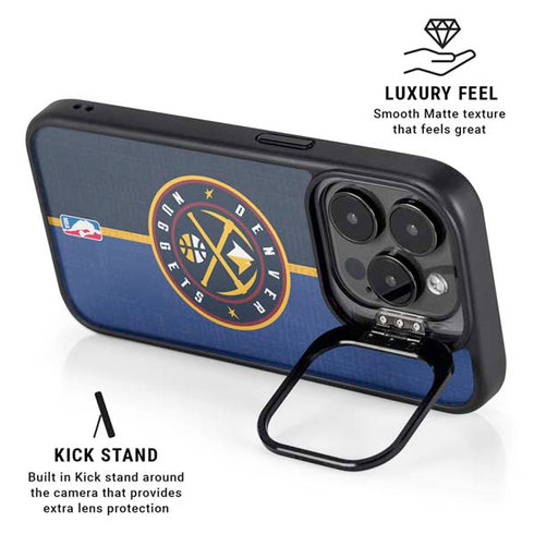 NBA Denver Nuggets Canvas iPhone 14 Pro Max Kickstand Case