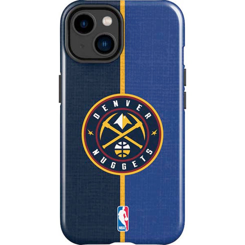 NBA Denver Nuggets Canvas iPhone 15 Impact Case