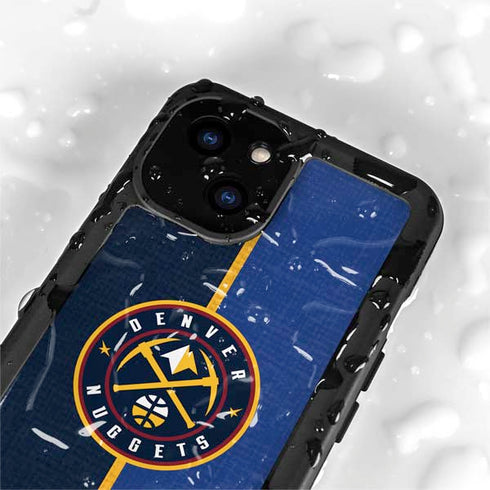 NBA Denver Nuggets Canvas iPhone 15 Plus Waterproof Case