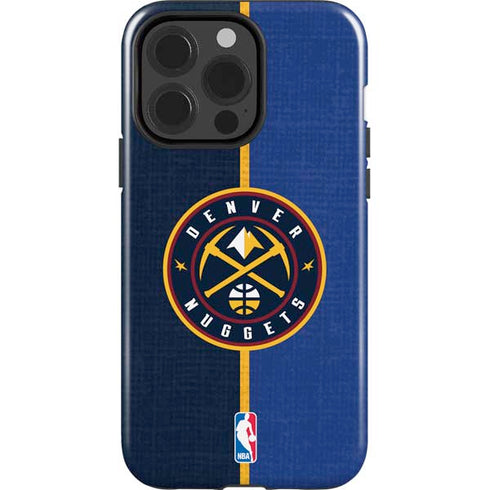 NBA Denver Nuggets Canvas iPhone 15 Pro Impact Case