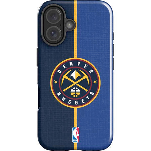 NBA Denver Nuggets Canvas iPhone 16 Impact Case