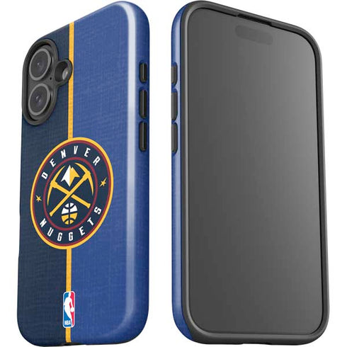 NBA Denver Nuggets Canvas iPhone 16 Impact Case
