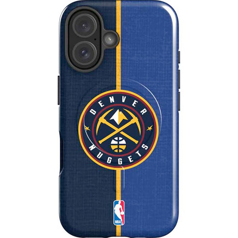 NBA Denver Nuggets Canvas iPhone 16 Magsafe Impact Case