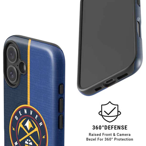 NBA Denver Nuggets Canvas iPhone 16 Magsafe Impact Case