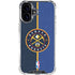 NBA Denver Nuggets Canvas iPhone 16 Plus Clear Case