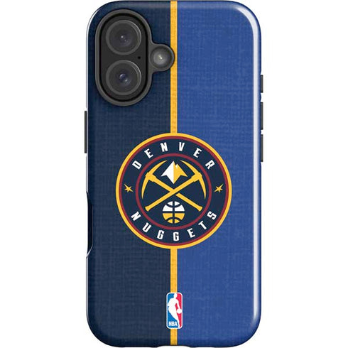 NBA Denver Nuggets Canvas iPhone 16 Plus Impact Case