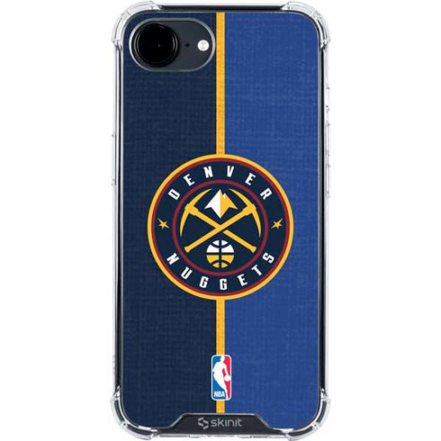 NBA Denver Nuggets Canvas iPhone 16e Clear Case