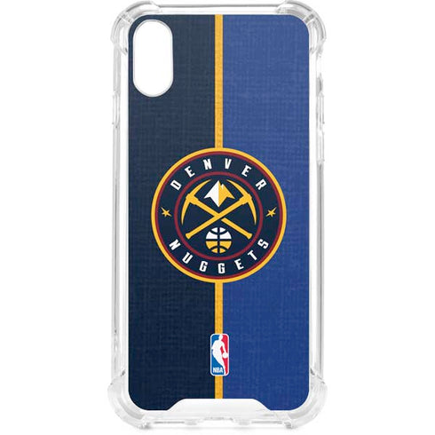 NBA Denver Nuggets Canvas iPhone XS Clear Case