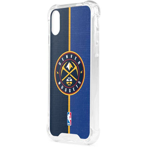 NBA Denver Nuggets Canvas iPhone XS Clear Case