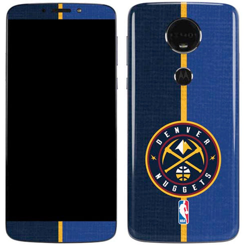 NBA Denver Nuggets Canvas Moto E5 Plus Skin