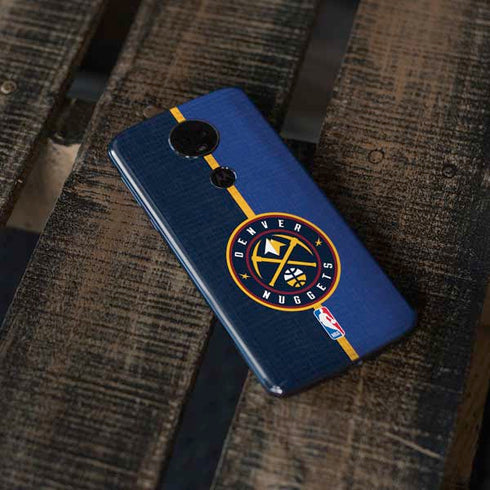 NBA Denver Nuggets Canvas Moto E5 Plus Skin