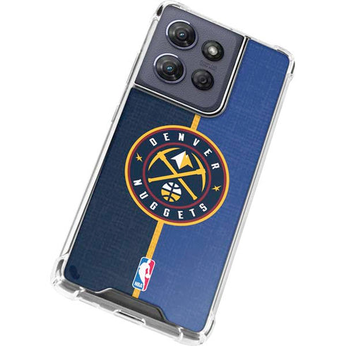 NBA Denver Nuggets Canvas Moto G 5G (2025) Clear Case