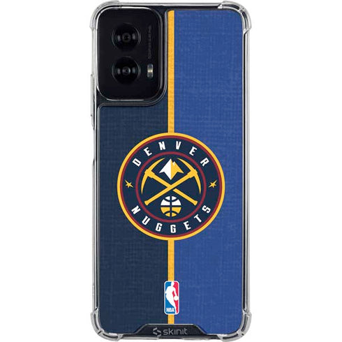 NBA Denver Nuggets Canvas Moto G Power 5G (2024) Clear Case