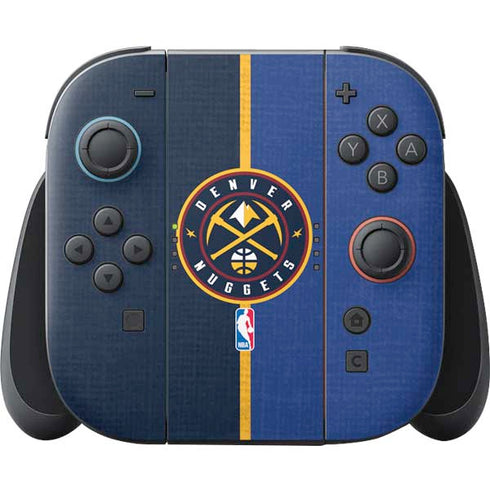 NBA Denver Nuggets Canvas Nintendo Switch 2 (2025) Joy-Con Controller Skin