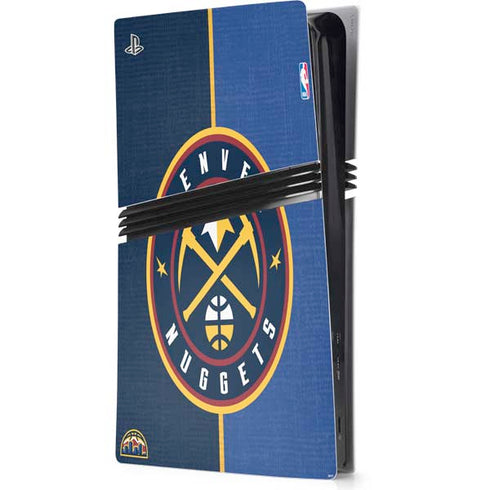 NBA Denver Nuggets Canvas PS5 Pro Console Skin