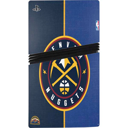 NBA Denver Nuggets Canvas PS5 Pro Disk Console Skin