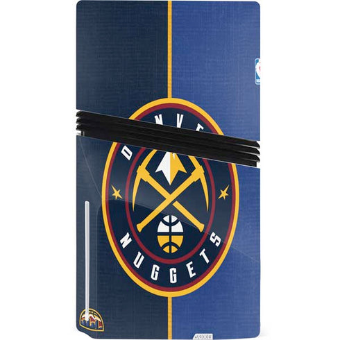 NBA Denver Nuggets Canvas PS5 Pro Disk Console Skin