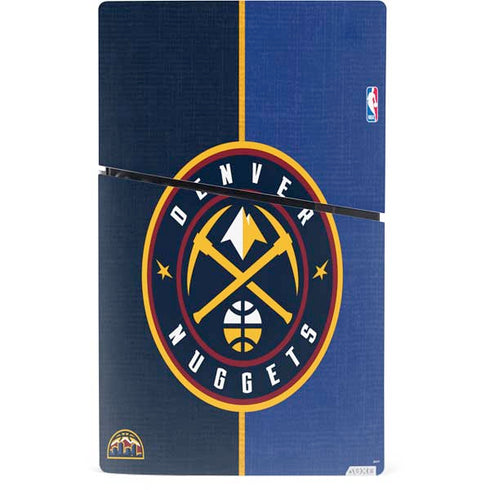 NBA Denver Nuggets Canvas PS5 Slim Digital Edition Console Skin