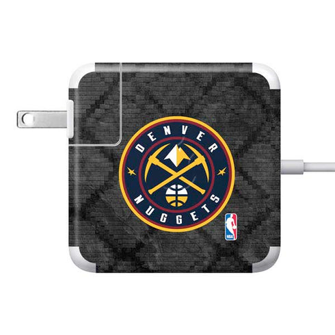 NBA Denver Nuggets Dark Rust 85W Power Adapter (15 and 17 inch MacBook Pro Charger) Skin