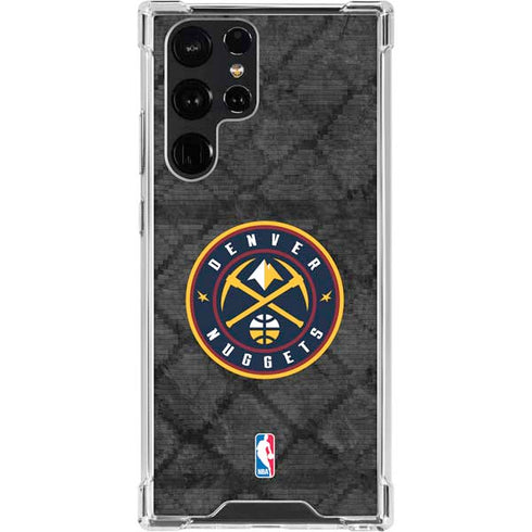 NBA Denver Nuggets Dark Rust Galaxy S23 Ultra Clear Case