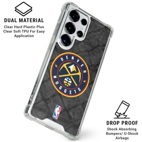 NBA Denver Nuggets Dark Rust Galaxy S25 Ultra Clear Case