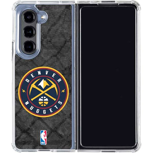 NBA Denver Nuggets Dark Rust Galaxy Z Fold5 5G Clear Case