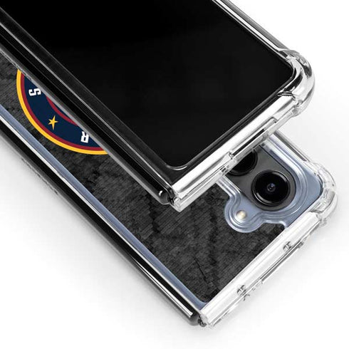 NBA Denver Nuggets Dark Rust Galaxy Z Fold5 5G Clear Case