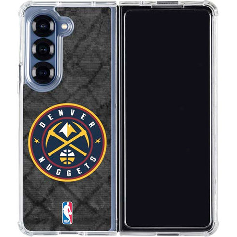 NBA Denver Nuggets Dark Rust Galaxy Z Fold6 Clear Case