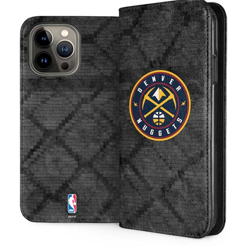 NBA Denver Nuggets Dark Rust iPhone 15 Pro Max Folio Case