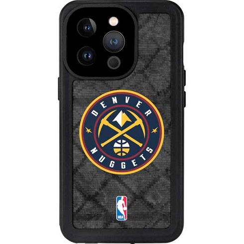 NBA Denver Nuggets Dark Rust iPhone 15 Pro Waterproof Case
