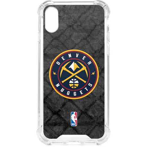 NBA Denver Nuggets Dark Rust iPhone XS Clear Case
