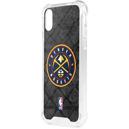 NBA Denver Nuggets Dark Rust iPhone XS Clear Case