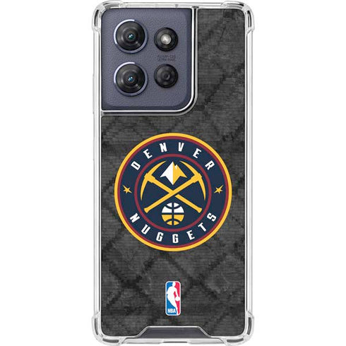 NBA Denver Nuggets Dark Rust Moto G 5G (2025) Clear Case