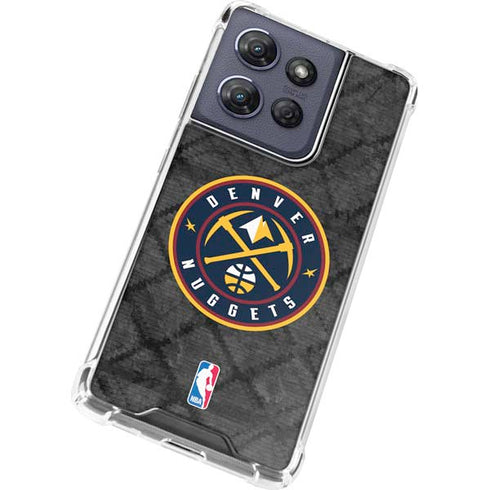 NBA Denver Nuggets Dark Rust Moto G 5G (2025) Clear Case