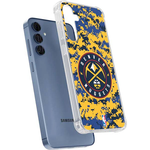 NBA Denver Nuggets Digi Camo Galaxy A55 5G Clear Case