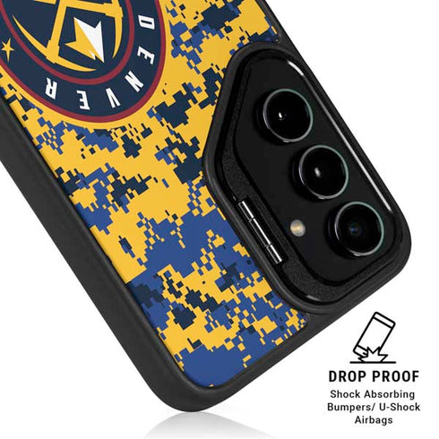 NBA Denver Nuggets Digi Camo Galaxy S24 FE Kickstand Case