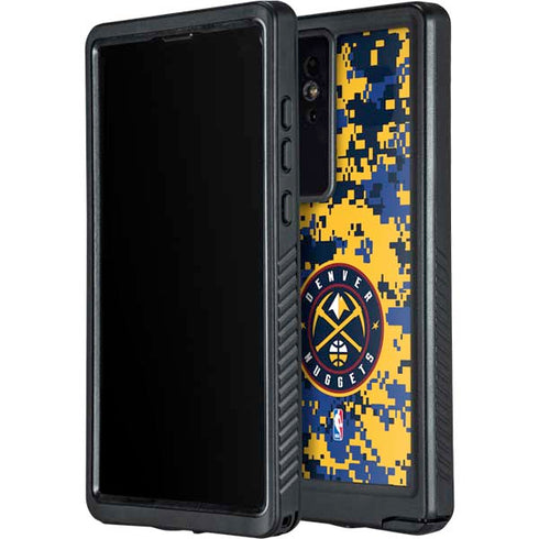 NBA Denver Nuggets Digi Camo Galaxy S24 Ultra Waterproof Case