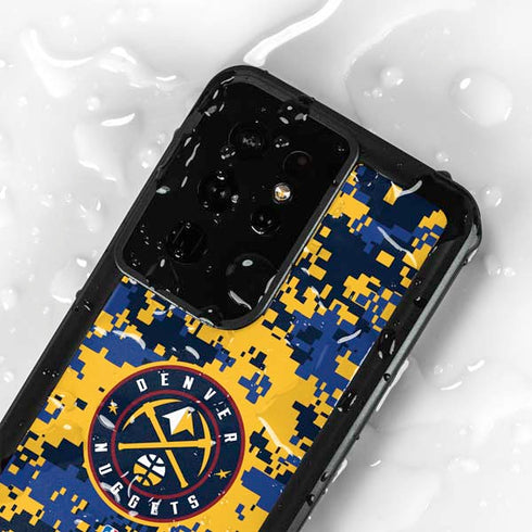 NBA Denver Nuggets Digi Camo Galaxy S24 Ultra Waterproof Case