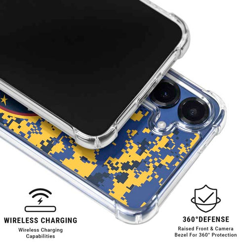NBA Denver Nuggets Digi Camo Galaxy S25 Plus Clear Case