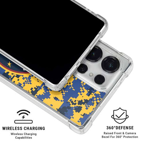 NBA Denver Nuggets Digi Camo Galaxy S26 Ultra Clear Case