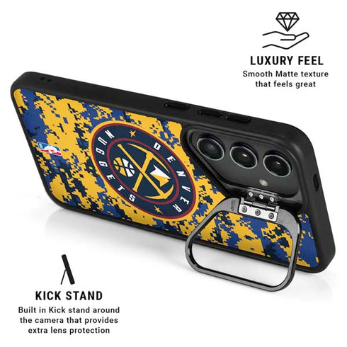 NBA Denver Nuggets Digi Camo Galaxy S26 Ultra Kickstand Case
