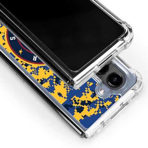 NBA Denver Nuggets Digi Camo Galaxy Z Fold5 5G Clear Case