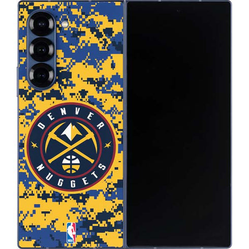 NBA Denver Nuggets Digi Camo Galaxy Z Fold6 Skin