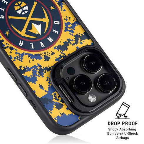NBA Denver Nuggets Digi Camo iPhone 14 Pro Max Kickstand Case