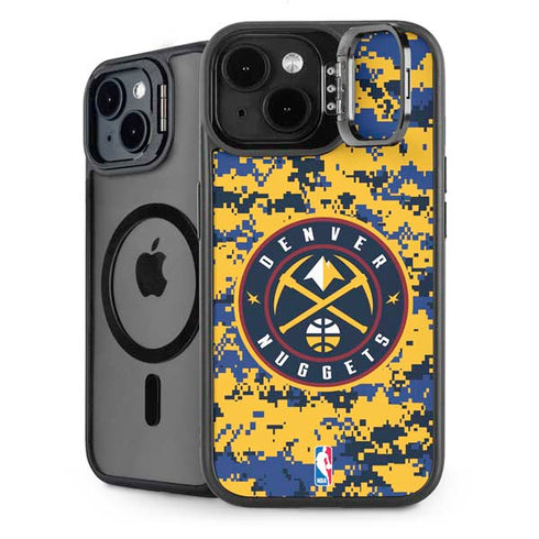 NBA Denver Nuggets Digi Camo iPhone 15 Plus Kickstand Case