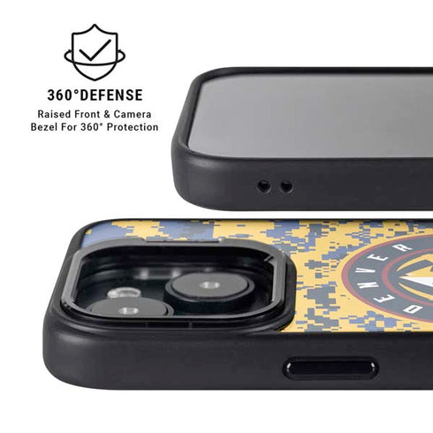 NBA Denver Nuggets Digi Camo iPhone 15 Plus Kickstand Case