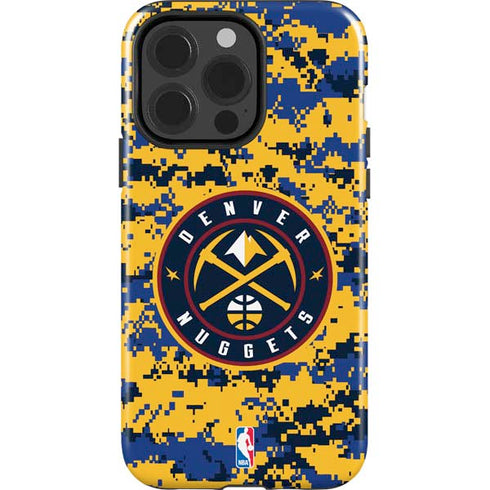 NBA Denver Nuggets Digi Camo iPhone 15 Pro Impact Case