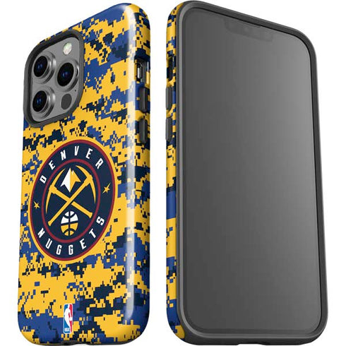 NBA Denver Nuggets Digi Camo iPhone 15 Pro Impact Case