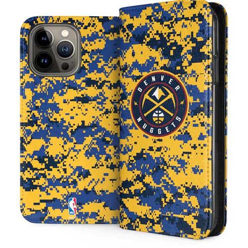 NBA Denver Nuggets Digi Camo iPhone 15 Pro Max Folio Case